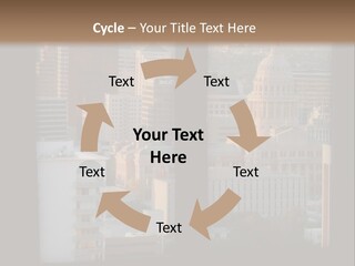 A View Of A City From A Window PowerPoint Template