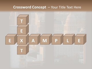 A View Of A City From A Window PowerPoint Template