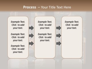 A View Of A City From A Window PowerPoint Template