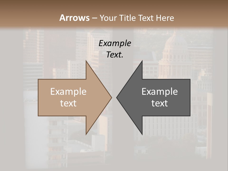 A View Of A City From A Window PowerPoint Template