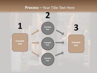 A View Of A City From A Window PowerPoint Template