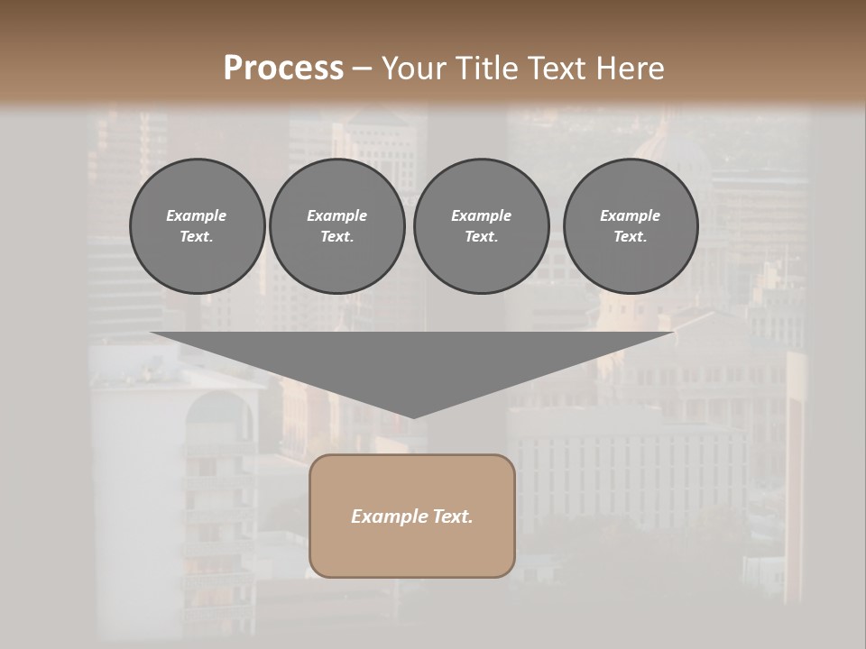 A View Of A City From A Window PowerPoint Template