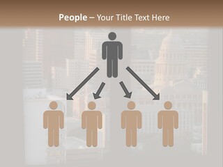 A View Of A City From A Window PowerPoint Template