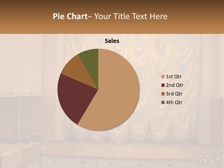 A Curtained Window With A Checkered Table Cloth PowerPoint Template