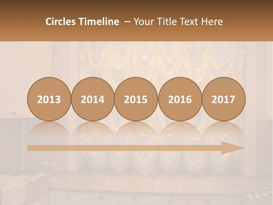 A Curtained Window With A Checkered Table Cloth PowerPoint Template