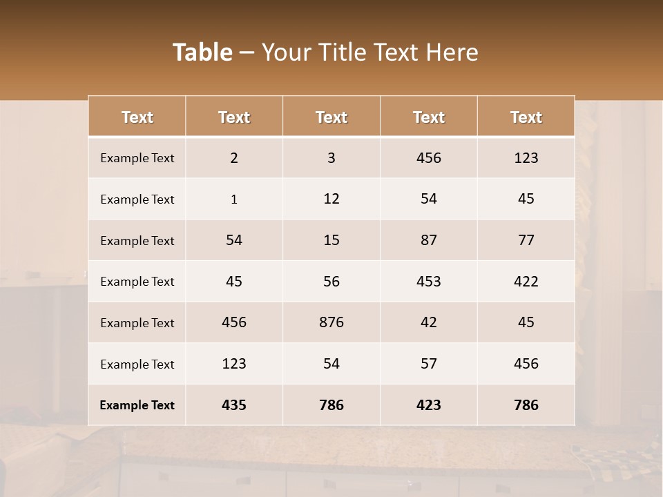 A Curtained Window With A Checkered Table Cloth PowerPoint Template