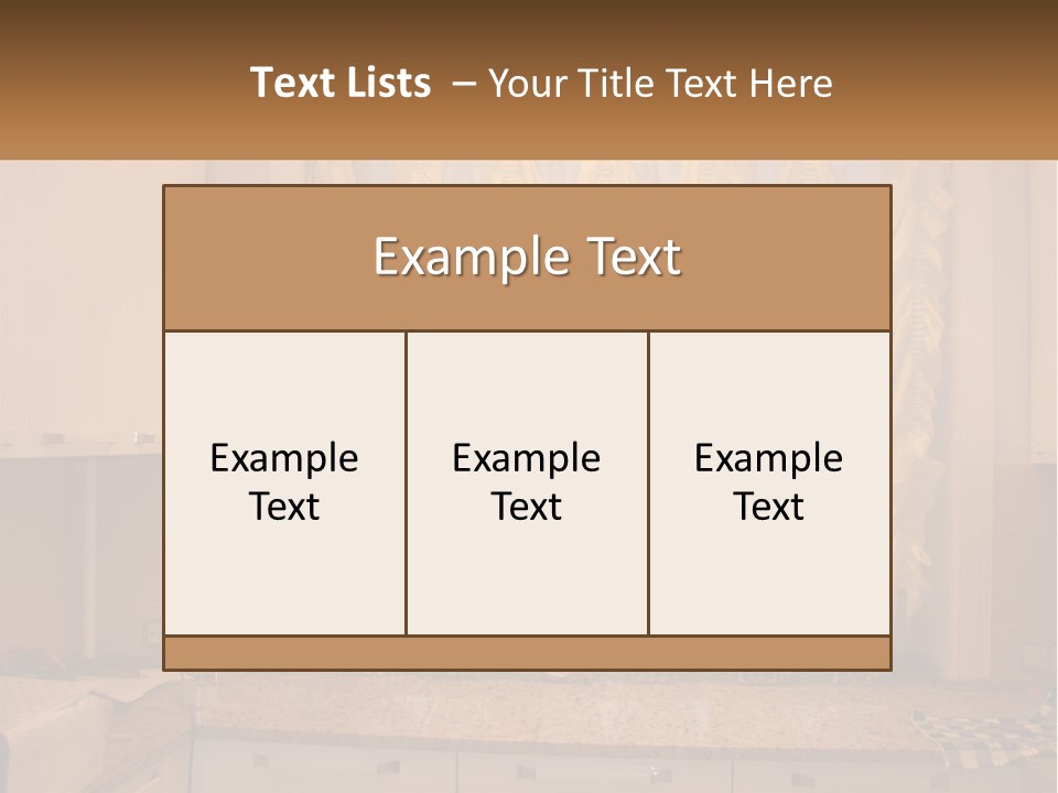 A Curtained Window With A Checkered Table Cloth PowerPoint Template