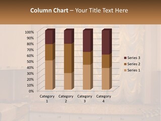 A Curtained Window With A Checkered Table Cloth PowerPoint Template