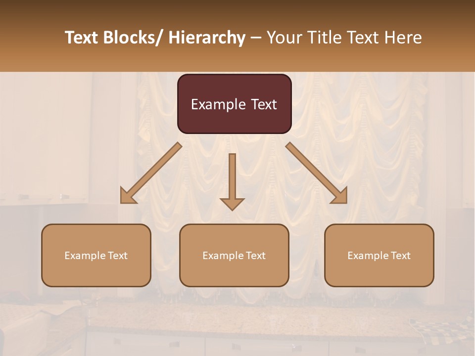 A Curtained Window With A Checkered Table Cloth PowerPoint Template