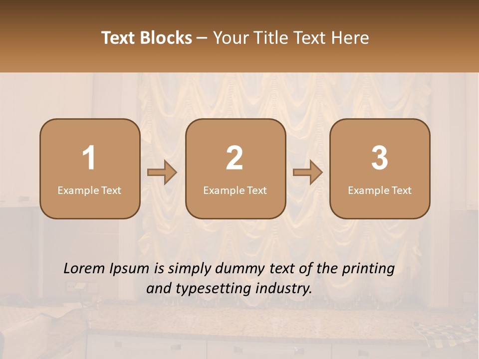 A Curtained Window With A Checkered Table Cloth PowerPoint Template