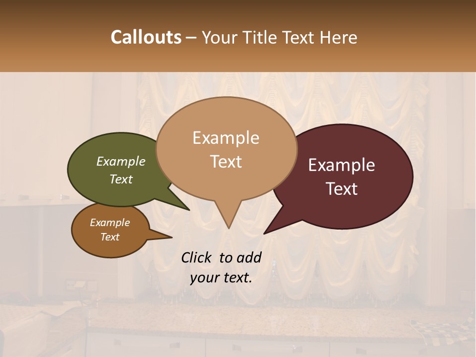 A Curtained Window With A Checkered Table Cloth PowerPoint Template