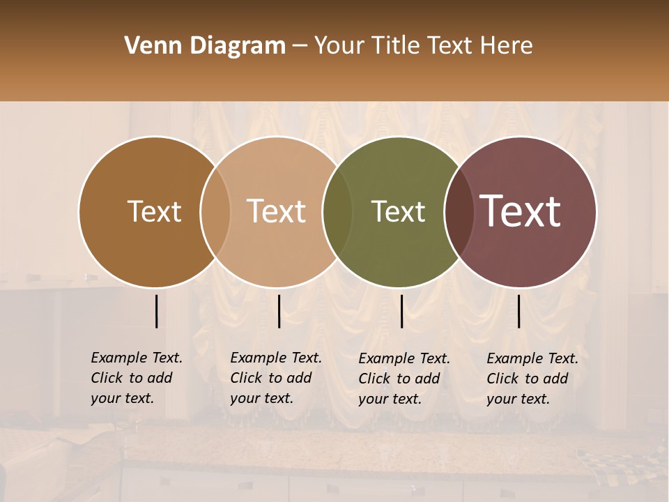 A Curtained Window With A Checkered Table Cloth PowerPoint Template