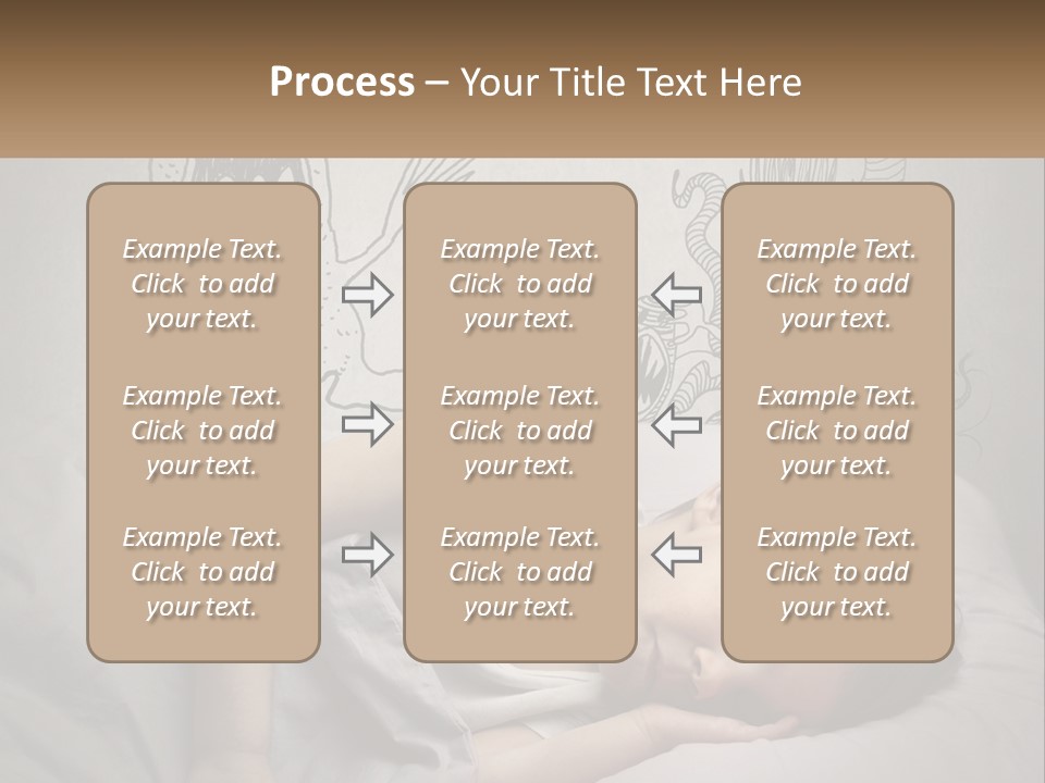 A Young Boy Sleeping On A Bed With A Monster Drawn On The Wall Behind Him PowerPoint Template