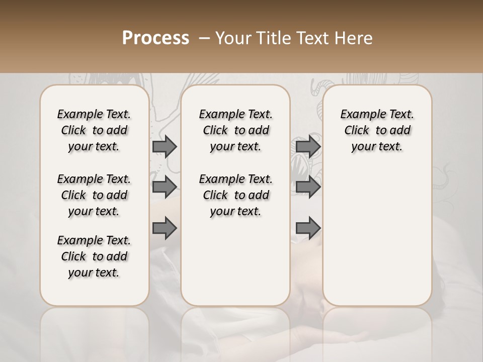A Young Boy Sleeping On A Bed With A Monster Drawn On The Wall Behind Him PowerPoint Template