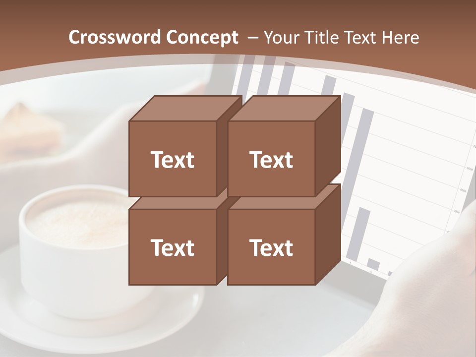 A Person Holding A Tablet With A Bar Chart On It PowerPoint Template