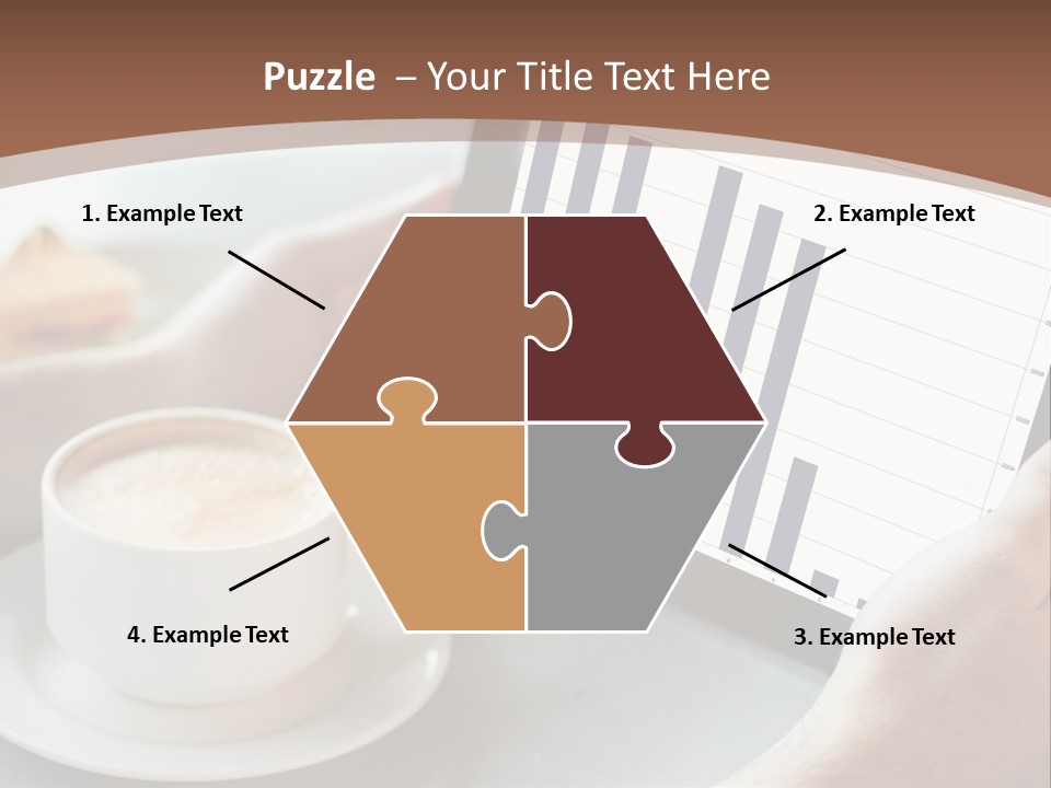 A Person Holding A Tablet With A Bar Chart On It PowerPoint Template