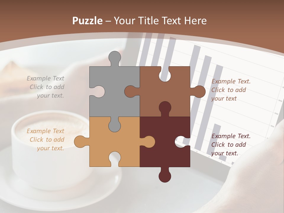 A Person Holding A Tablet With A Bar Chart On It PowerPoint Template