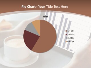 A Person Holding A Tablet With A Bar Chart On It PowerPoint Template