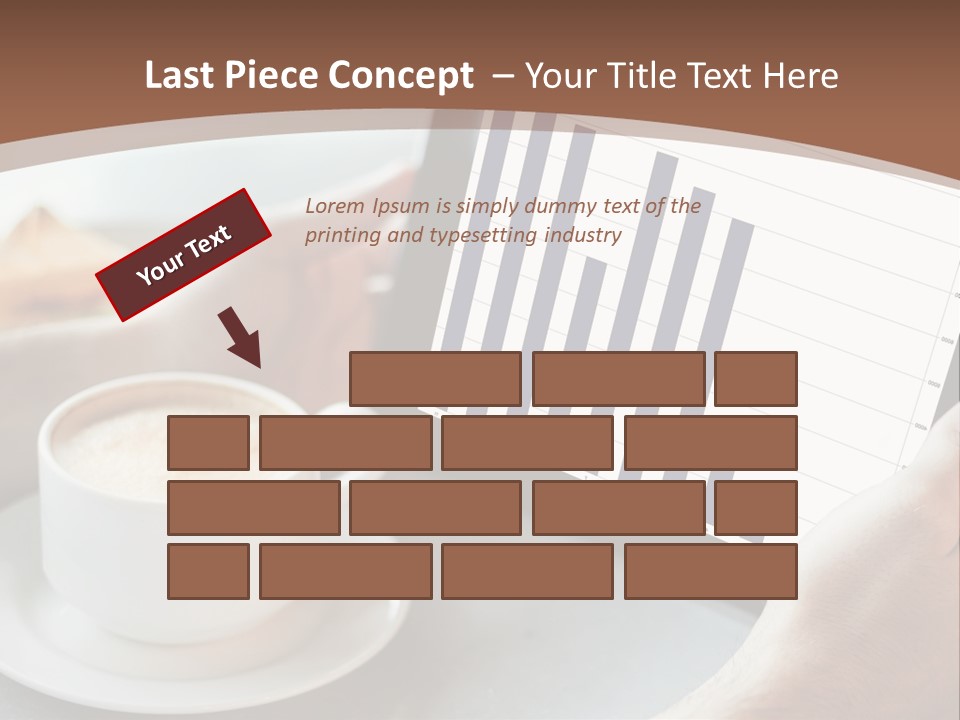A Person Holding A Tablet With A Bar Chart On It PowerPoint Template