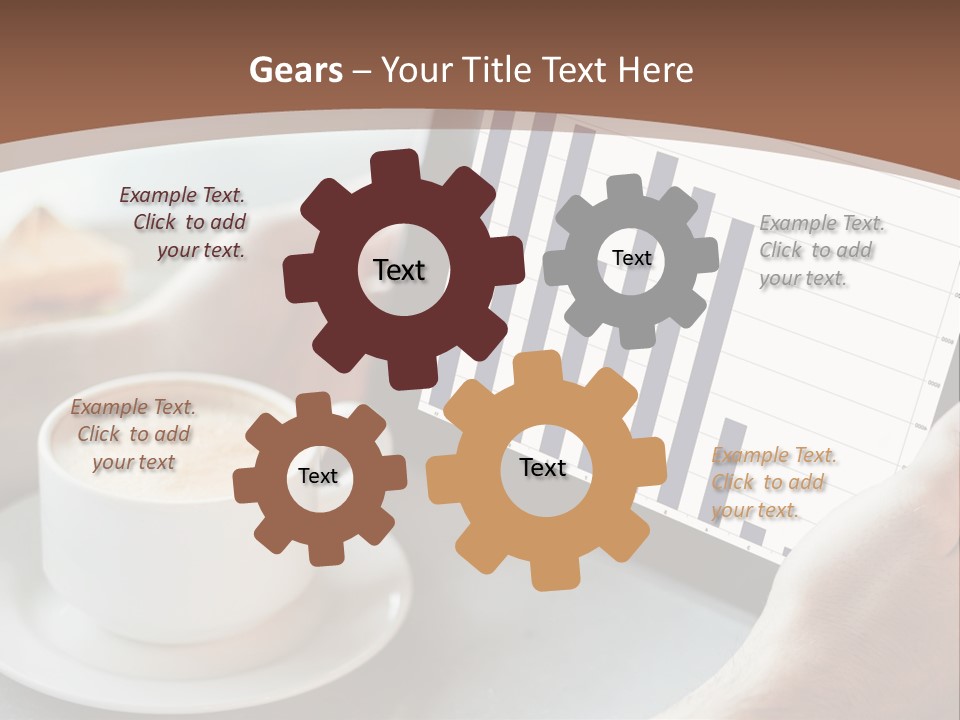 A Person Holding A Tablet With A Bar Chart On It PowerPoint Template