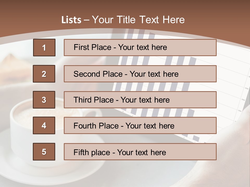 A Person Holding A Tablet With A Bar Chart On It PowerPoint Template