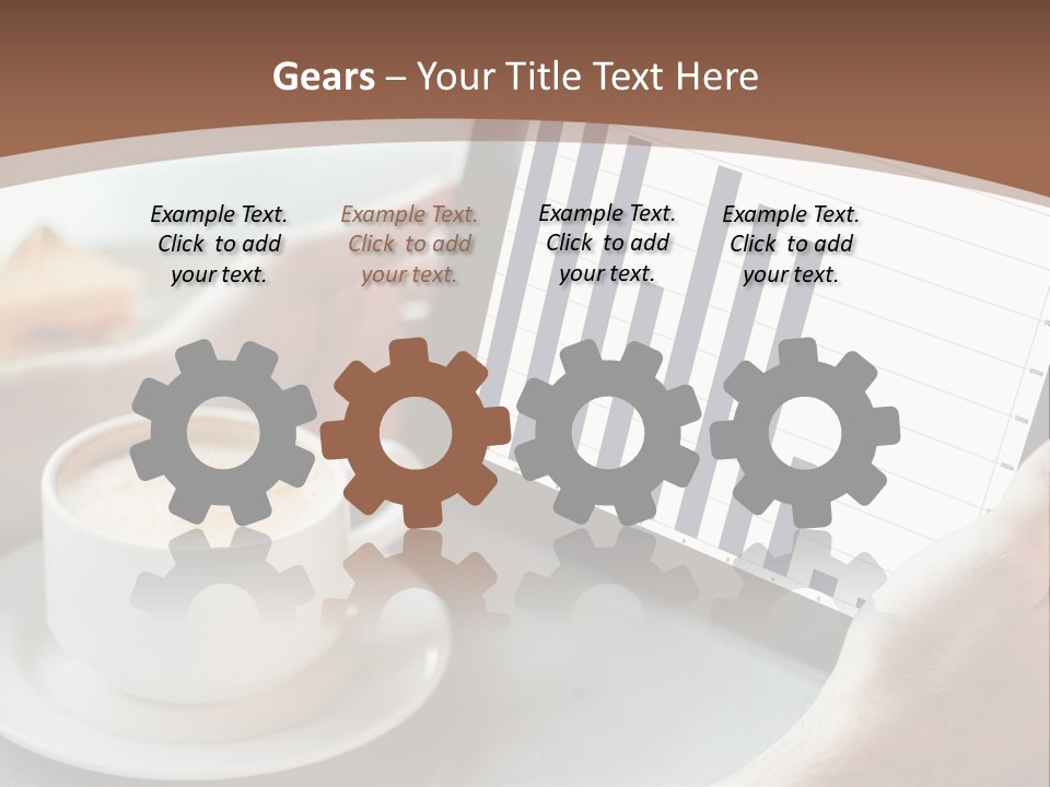 A Person Holding A Tablet With A Bar Chart On It PowerPoint Template