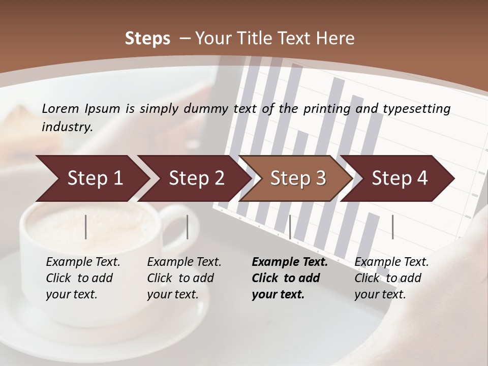 A Person Holding A Tablet With A Bar Chart On It PowerPoint Template