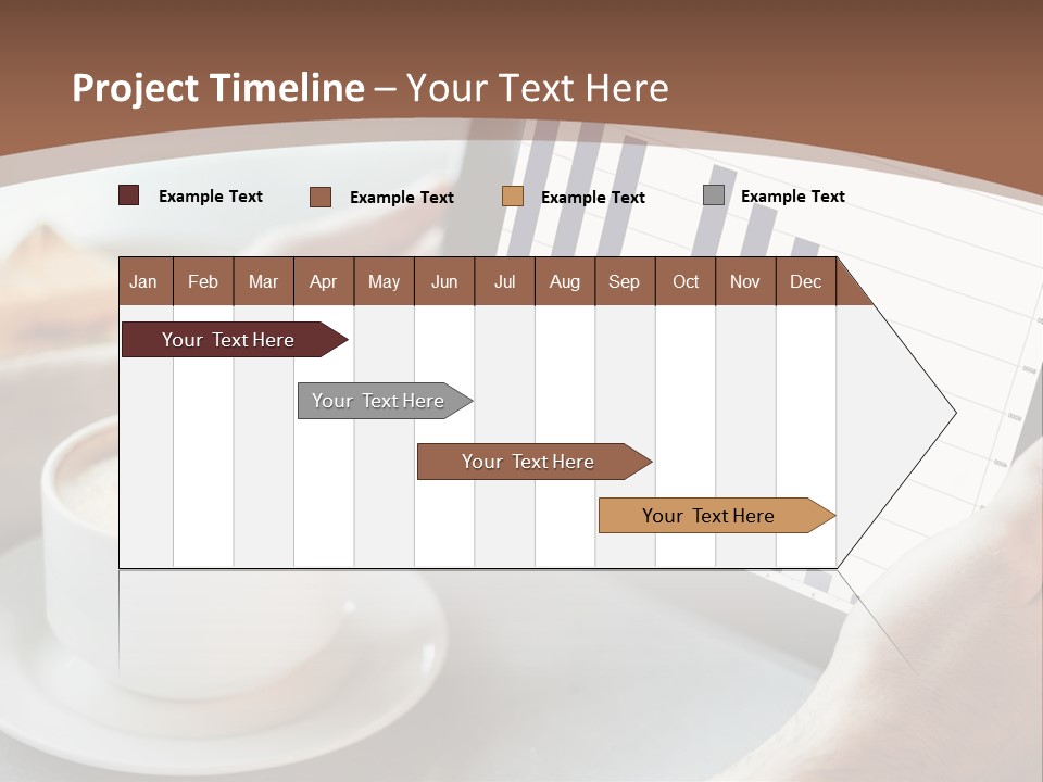 A Person Holding A Tablet With A Bar Chart On It PowerPoint Template
