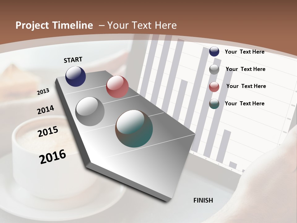 A Person Holding A Tablet With A Bar Chart On It PowerPoint Template