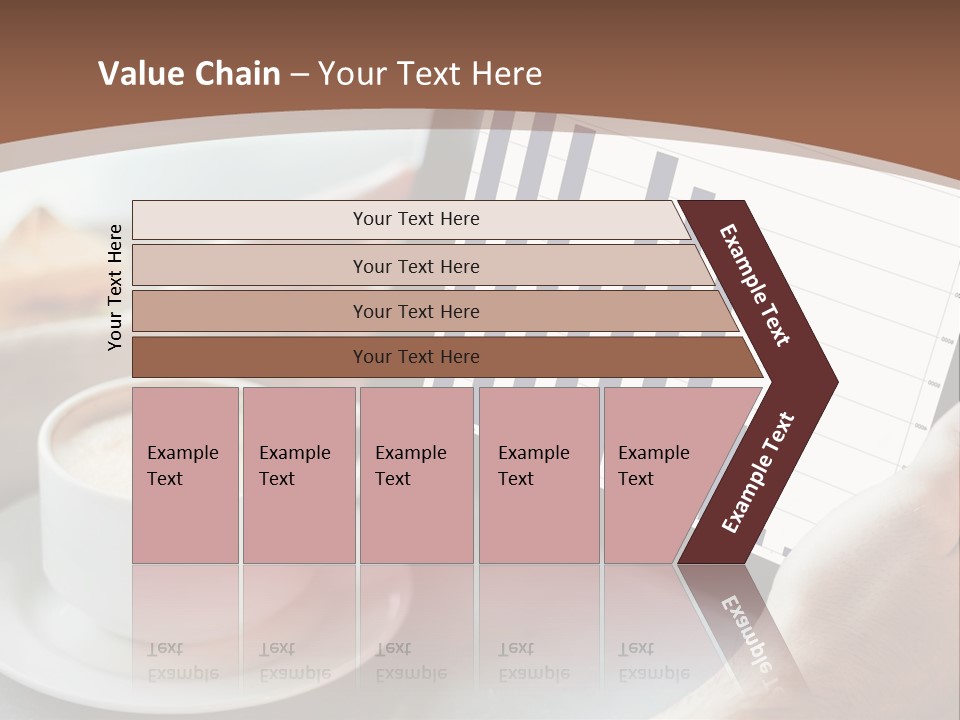 A Person Holding A Tablet With A Bar Chart On It PowerPoint Template