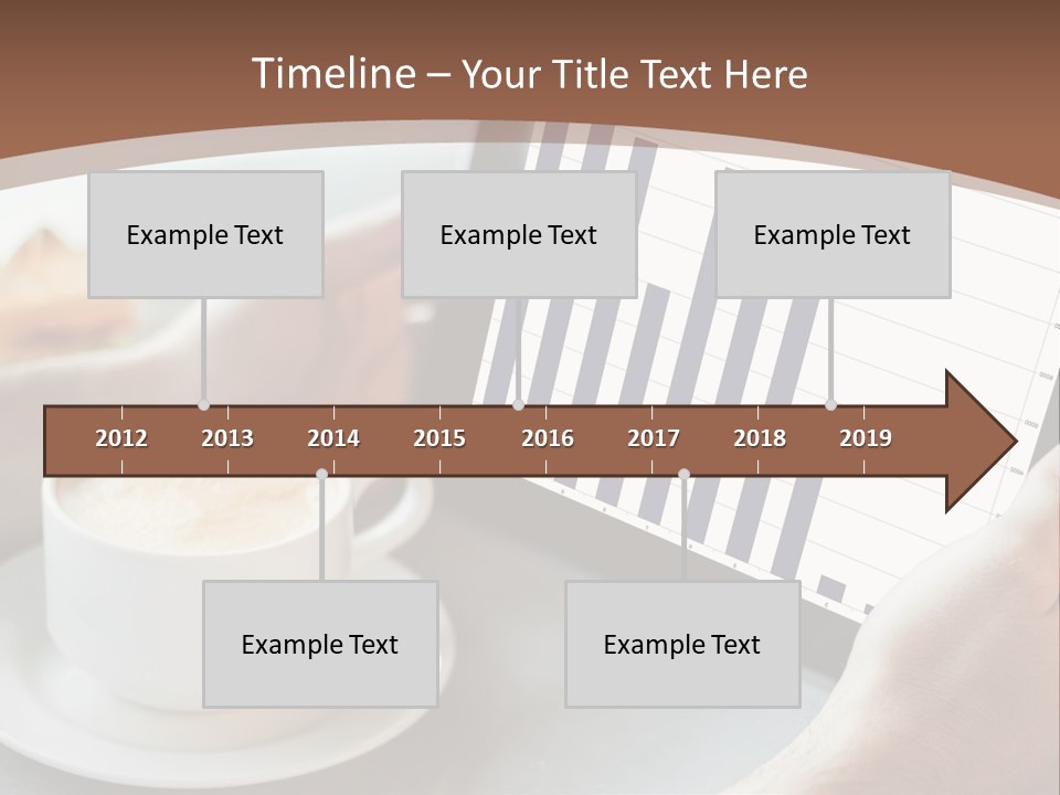A Person Holding A Tablet With A Bar Chart On It PowerPoint Template