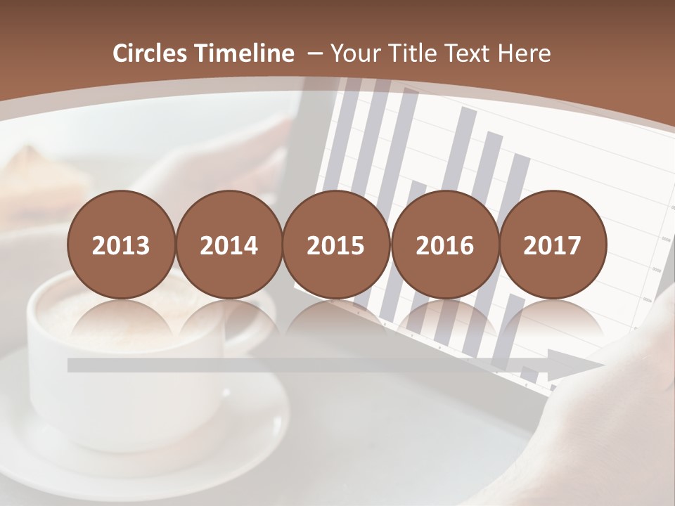 A Person Holding A Tablet With A Bar Chart On It PowerPoint Template