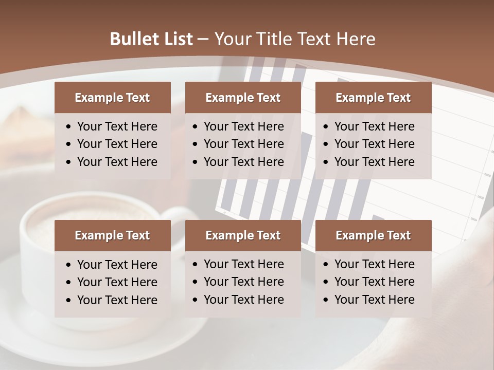 A Person Holding A Tablet With A Bar Chart On It PowerPoint Template