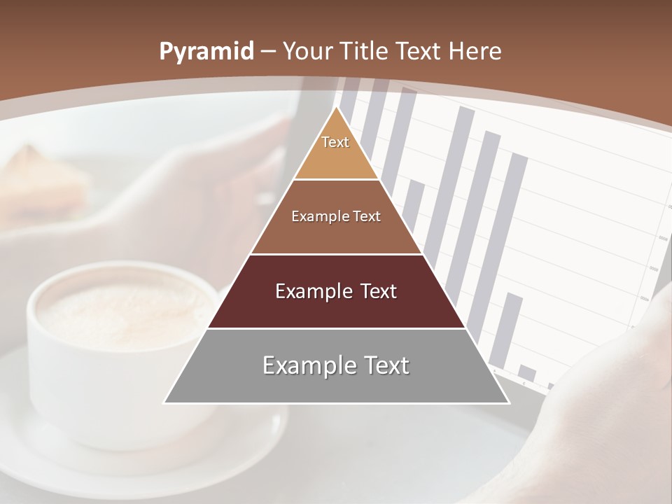 A Person Holding A Tablet With A Bar Chart On It PowerPoint Template