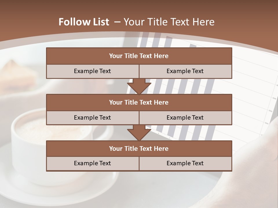 A Person Holding A Tablet With A Bar Chart On It PowerPoint Template