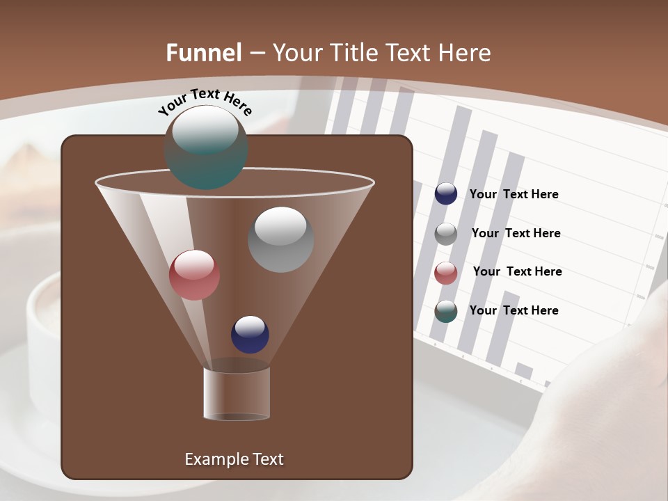 A Person Holding A Tablet With A Bar Chart On It PowerPoint Template