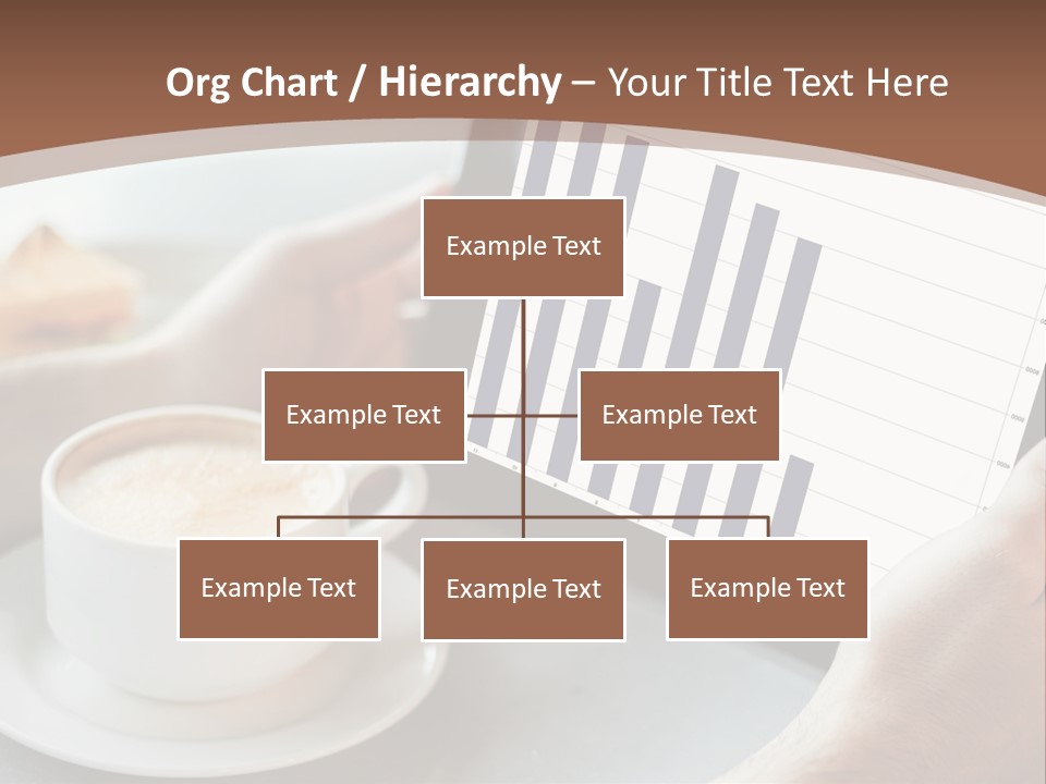 A Person Holding A Tablet With A Bar Chart On It PowerPoint Template