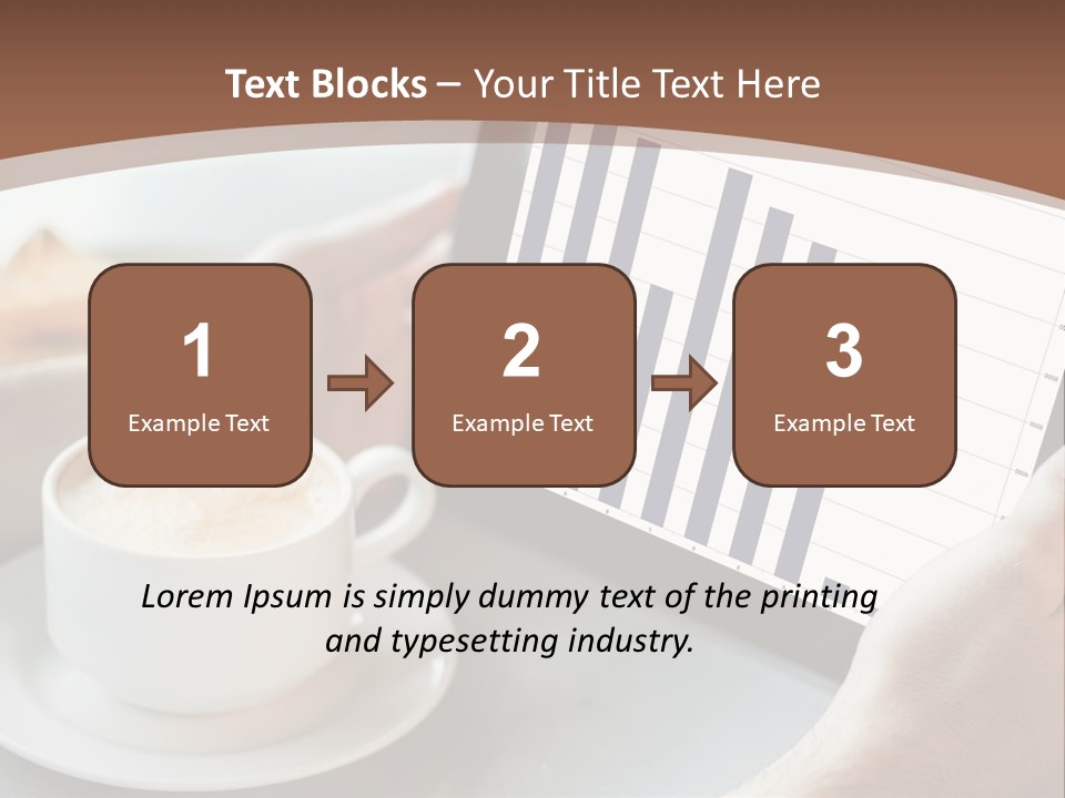 A Person Holding A Tablet With A Bar Chart On It PowerPoint Template