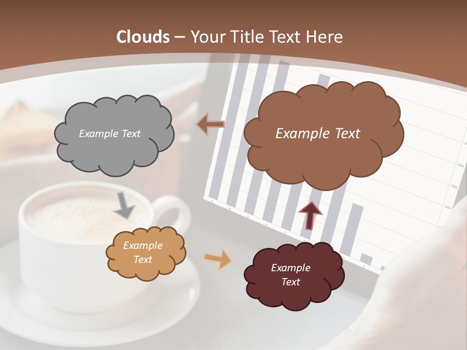 A Person Holding A Tablet With A Bar Chart On It PowerPoint Template