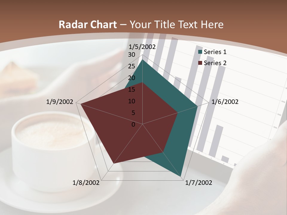 A Person Holding A Tablet With A Bar Chart On It PowerPoint Template