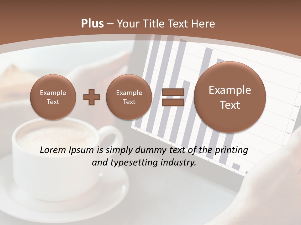 A Person Holding A Tablet With A Bar Chart On It PowerPoint Template