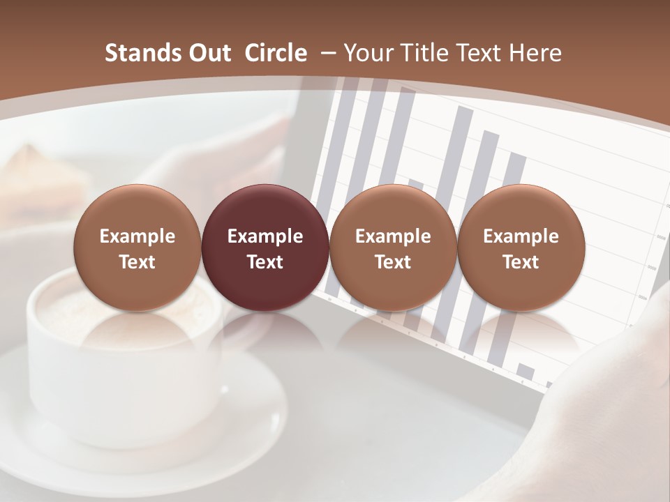 A Person Holding A Tablet With A Bar Chart On It PowerPoint Template