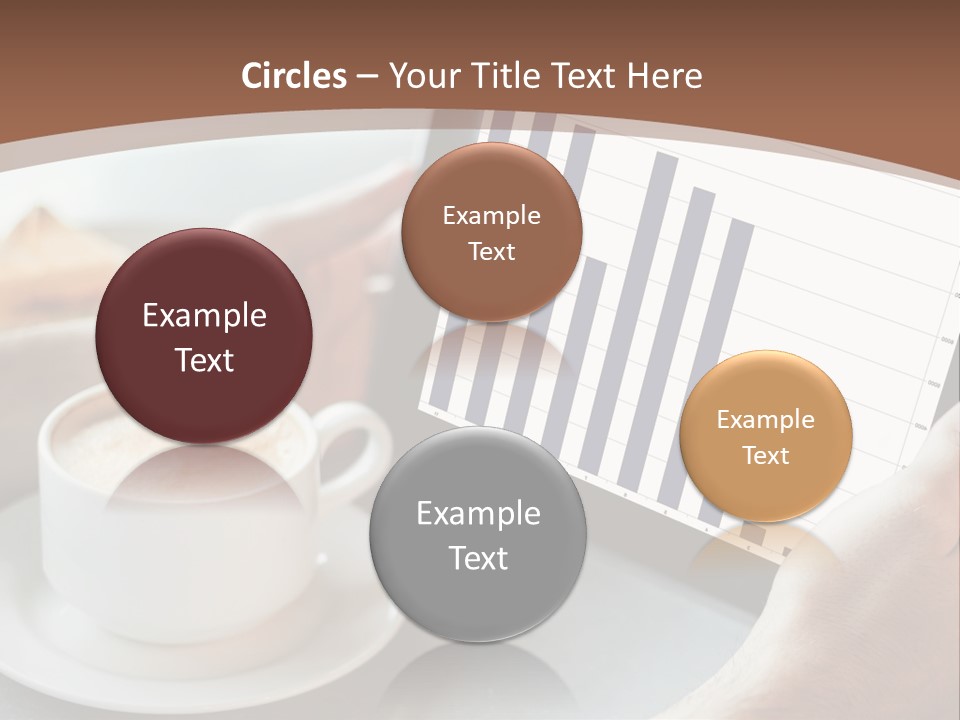 A Person Holding A Tablet With A Bar Chart On It PowerPoint Template