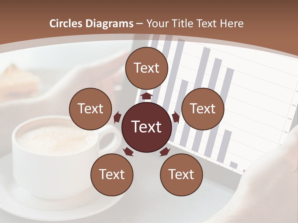 A Person Holding A Tablet With A Bar Chart On It PowerPoint Template