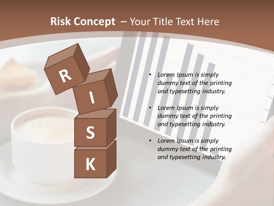 A Person Holding A Tablet With A Bar Chart On It PowerPoint Template