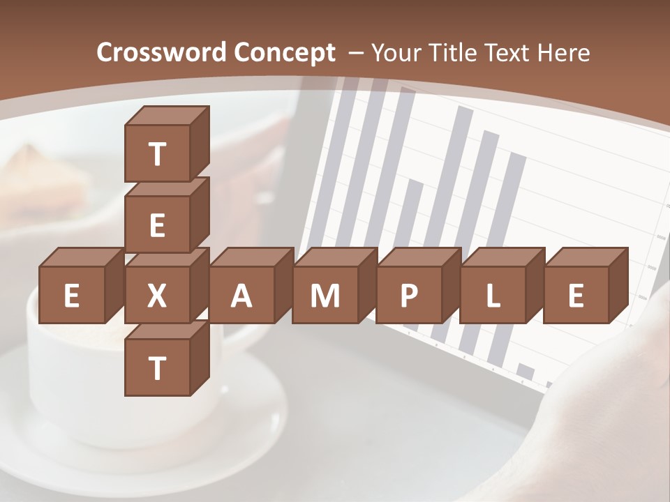 A Person Holding A Tablet With A Bar Chart On It PowerPoint Template