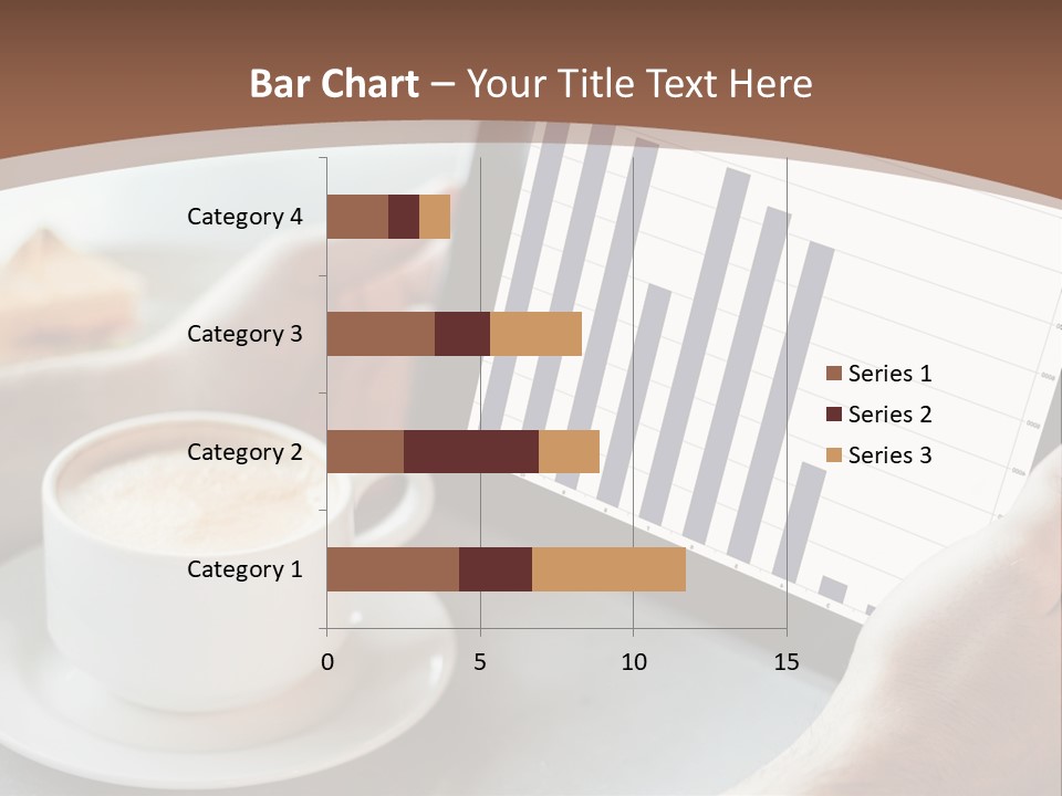 A Person Holding A Tablet With A Bar Chart On It PowerPoint Template