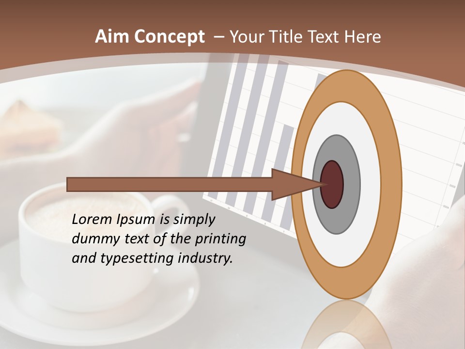 A Person Holding A Tablet With A Bar Chart On It PowerPoint Template