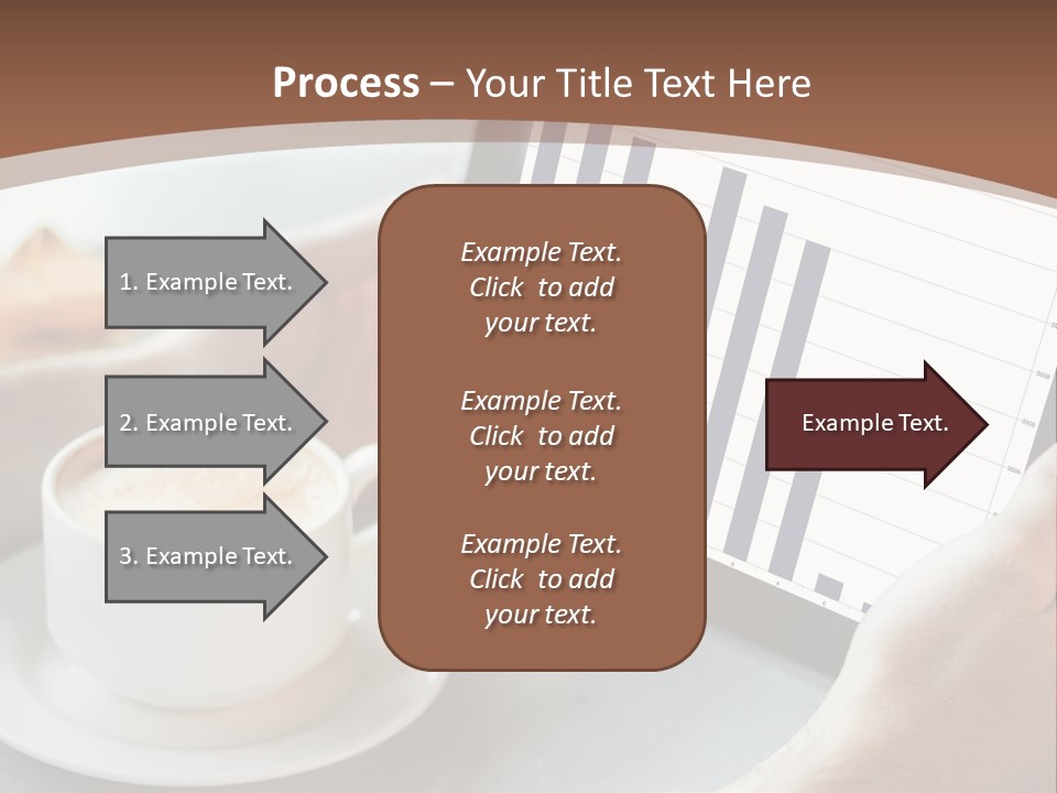 A Person Holding A Tablet With A Bar Chart On It PowerPoint Template