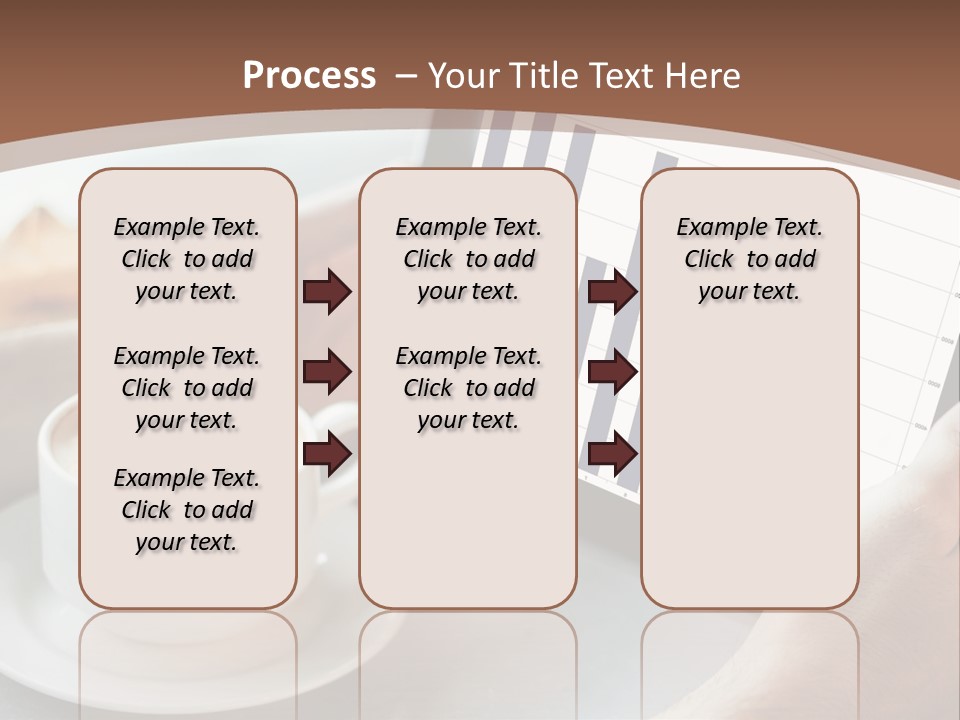 A Person Holding A Tablet With A Bar Chart On It PowerPoint Template